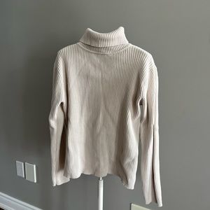 Thick ribbed turtleneck